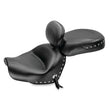 Load image into Gallery viewer, Mustang 09-17 Yamaha V-Star 950, 950 Tourer Std Touring 2PC Seat w/Driver Backrest Studs - Black - Side View