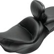 Load image into Gallery viewer, Mustang 09-21 Kawasaki Vulcan 1700 Voyager, Nomad Touring 1PC Seat w/Driver Backrest - Black - Side View