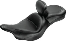 Load image into Gallery viewer, Mustang 09-21 Kawasaki Vulcan 1700 Voyager, Nomad Touring 1PC Seat w/Driver Backrest - Black - Side View