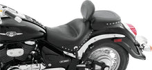 Load image into Gallery viewer, Mustang 09-21 Suzuki Boulevard C50/C50T Standard Touring 2PC Seat w/Driver Backrest w/Studs - Black - Main Product View
