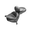 Load image into Gallery viewer, Mustang 09-21 Suzuki Boulevard C50/C50T Standard Touring 2PC Seat w/Driver Backrest w/Studs - Black - Side View