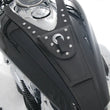Load image into Gallery viewer, Mustang 10-14 Honda VT1300C Cruiser Tank Bib w/Studs - Black - Side View
