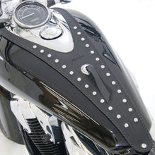 Load image into Gallery viewer, Mustang 10-14 Honda VT1300C Sabre, 10-16 VT1300C Stateline Cruiser Tank Bib w/Studs - Black