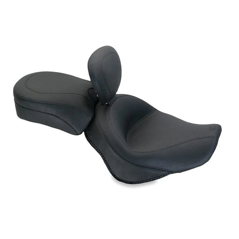 Mustang 10-18 Triumph Thunderbird, Storm Touring 2PC Seat w/Driver Backrest - Black - Side View