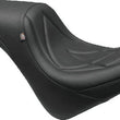 Load image into Gallery viewer, Mustang 10-21 Honda VT1300CX Fury Tripper Fastback 1PC Seat w/Diamond Stitch - Black - Side View