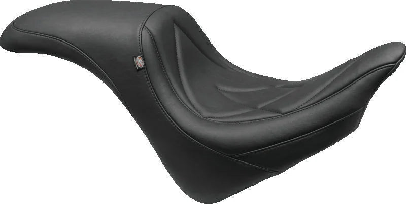 Mustang 10-21 Honda VT1300CX Fury Tripper Fastback 1PC Seat w/Diamond Stitch - Black - Side View