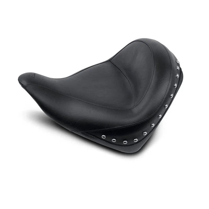Mustang 10-21 Honda VT1300CX Fury Wide Touring Solo Seat w/Studs - Black - Side View
