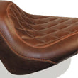 Load image into Gallery viewer, Mustang 11-13 Harley Blackline, 12-17 Slim/Slim S Tripper Solo Seat Diam Stitch - Distressed Brown - Main Product View