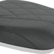 Load image into Gallery viewer, Mustang 11-13 Harley Blackline, 12-17 Slim/Slim S Wide Tripper Passenger Seat Diamond Stitch - Blac - Side View