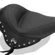 Load image into Gallery viewer, Mustang 11-13 Harley Blackline,12-17 Slim/Slim S Wide Stud Touring Solo Seat w/Studs - Black - Side View