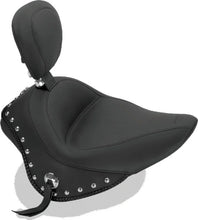 Load image into Gallery viewer, Mustang 11-13 Harley Blackline,12-17 Slim/Slim S Wide Touring Solo Seat w/DBR Studs - Black - Main Product View