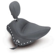Load image into Gallery viewer, Mustang 11-13 Harley Blackline,12-17 Slim/Slim S Wide Touring Solo Seat w/DBR Studs - Black - Side View