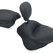 Load image into Gallery viewer, Mustang 11-13 Harley Blackline,12-17 Slim/Slim S Wide Touring Solo Seat w/Driver Backrest - Black - Main Product View