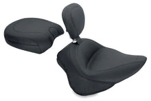 Load image into Gallery viewer, Mustang 11-13 Harley Blackline,12-17 Slim/Slim S Wide Touring Solo Seat w/Driver Backrest - Black - Main Product View
