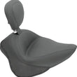 Load image into Gallery viewer, Mustang 11-13 Harley Blackline,12-17 Slim/Slim S Wide Touring Solo Seat w/Driver Backrest - Black - Side View