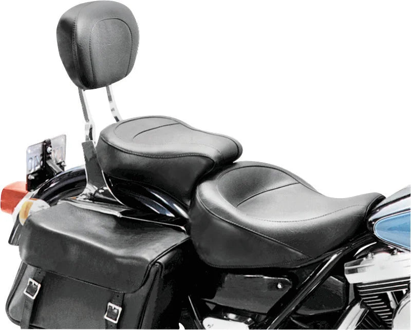 Mustang 11-17 Yamaha Stryker Cruiser Tank Bib w/Studs - Black - Side View