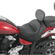 Load image into Gallery viewer, Mustang 11-17 Yamaha Stryker Standard Touring 2PC Seat w/Driver Backrest - Black - Detail View