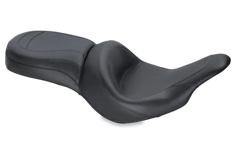 Mustang 11-19 Kawasaki Vulcan 1700 Vaquero Standard Touring 1PC Seat - Black - Side View