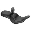 Load image into Gallery viewer, Mustang 11-19 Kawasaki Vulcan 1700, Vaquero Std Touring 1PC Seat w/Driver Backrest - Black - Side View