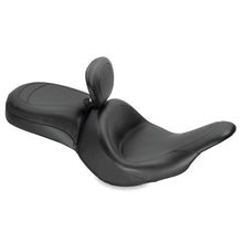 Load image into Gallery viewer, Mustang 11-19 Kawasaki Vulcan 1700, Vaquero Std Touring 1PC Seat w/Driver Backrest - Black - Side View