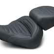 Load image into Gallery viewer, Mustang 13-17 Harley Softail Breakout Standard Touring Solo Seat Trapezoid - Black - Main Product View
