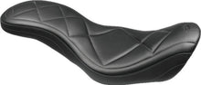 Load image into Gallery viewer, Mustang 14-17 Harley Fat Bob Super Tripper 1PC Seat Carbon - Black - Main Product View