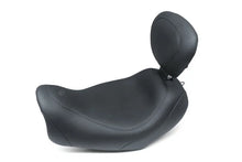 Load image into Gallery viewer, Mustang 14-17 Harley Fat Bob Wide Tripper Solo Seat w/Driver Backrest - Black - Side View