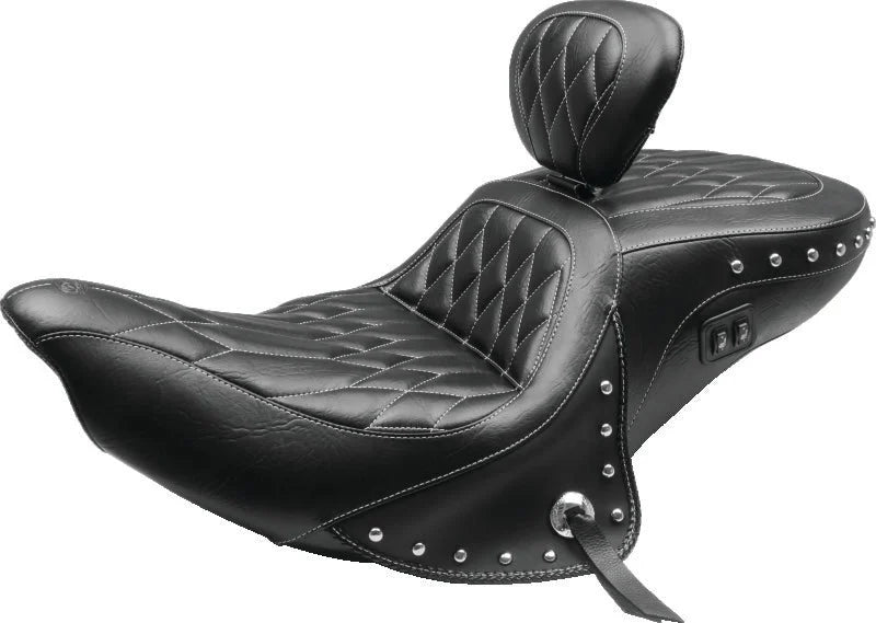 Mustang 14-21 Indian Chieftain, Chief, Dark Horse, Roadmaster, Spfld Touring 1PC Seat - Black - Main Product View