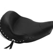 Load image into Gallery viewer, Mustang 14-21 Indian Chieftain, Chief, Dark Horse, Vintage Standard Tour Solo Seat w/Studs - Black - Side View