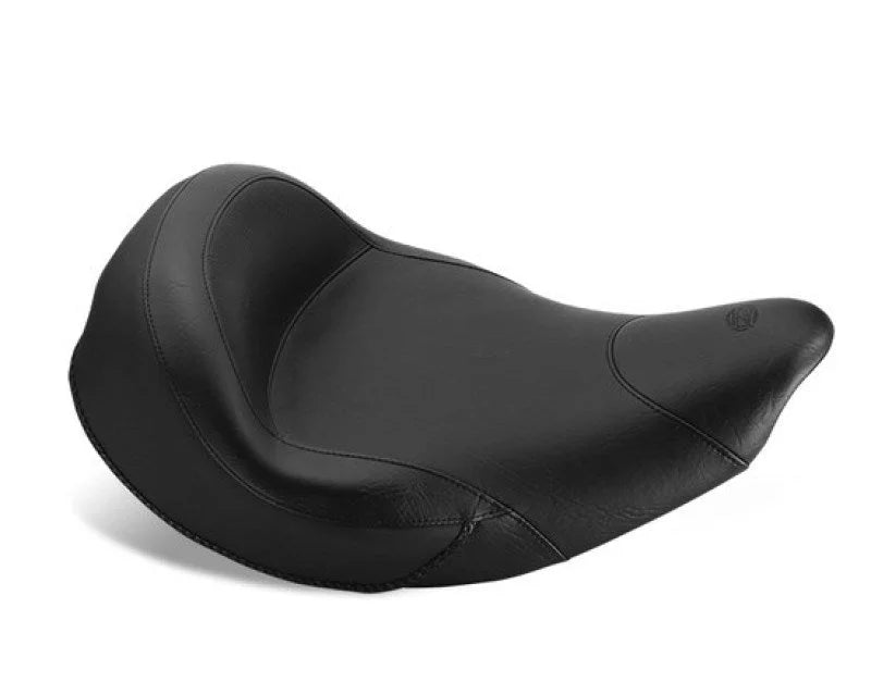 Mustang 14-21 Indian Chieftain, Chief, Dark Horse, Vintage Standard Touring Solo Seat - Black - Side View