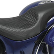 Load image into Gallery viewer, Mustang 14-21 Indian Chieftain,Chief,Dk Horse,Master,Indian Tripper 1PC Seat w/Diam Stitch - Black - Side View