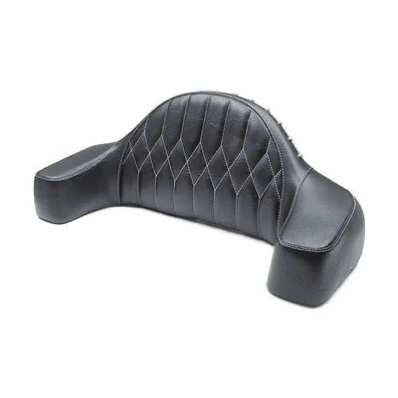 Mustang 14-21 Indian Chieftain,Chief,Dk Horse,Roadmaster,Vint Pass Backrest w/Diam Stitch - Black - Side View