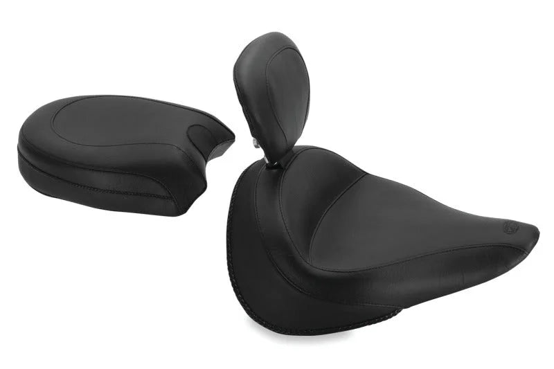 Mustang 14-21 Yamaha Bolt Standard Touring Recessed Passenger Seat - Black - Main Product View