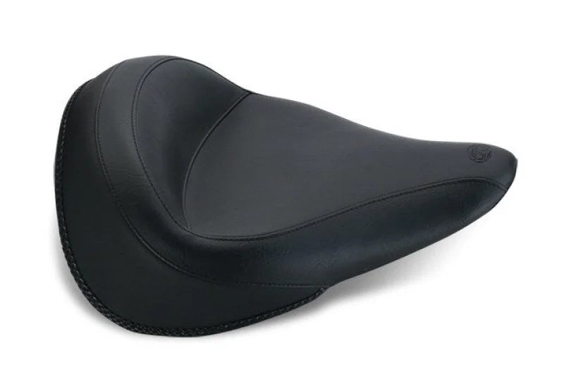 Mustang 14-21 Yamaha Bolt Standard Touring Solo Seat - Black - Side View