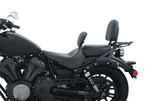 Load image into Gallery viewer, Mustang 14-21 Yamaha Bolt Standard Touring Solo Seat w/ Driver Backrest - Black - Main Product View