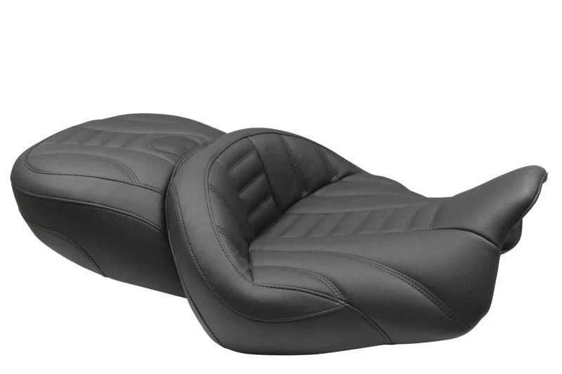 Mustang 15-21 Harley Freewheeler Super Touring Deluxe 1PC Seat - Black - Main Product View