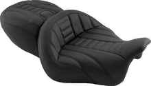 Load image into Gallery viewer, Mustang 15-21 Harley Freewheeler Super Touring Deluxe 1PC Seat - Black - Side View
