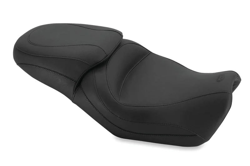 Mustang 15-21 Harley Street Standard Touring 1PC Seat - Black - Side View