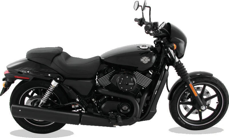 Mustang 15-21 Harley Street Standard Touring 1PC Seat - Black - Detail View