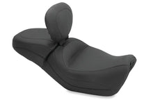 Load image into Gallery viewer, Mustang 15-21 Harley Street Standard Touring 1PC Seat w/Driver Backrest - Black - Main Product View