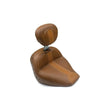 Load image into Gallery viewer, Mustang 15-21 Indian Scout Standard Touring Solo Seat w/Driver Backrest w/Studs - Brown - Side View