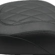 Load image into Gallery viewer, Mustang 18-21 Harley Breakout Wide Tripper Solo Passenger Seat Diamond Stitch  - Black - Main Product View