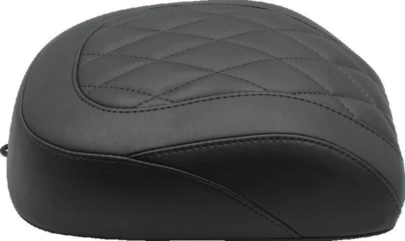 Mustang 18-21 Harley Breakout Wide Tripper Solo Passenger Seat Diamond Stitch  - Black - Main Product View
