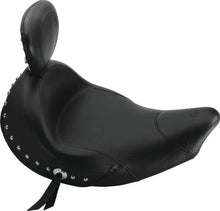 Load image into Gallery viewer, Mustang 18-21 Harley Fat Bob Tripper Fastback 1PC Seat - Black - Main Product View