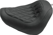 Load image into Gallery viewer, Mustang 18-21 Harley Fat Bob Wide Tripper Solo Seat Diamond Stitch - Black - Main Product View