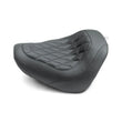 Load image into Gallery viewer, Mustang 18-21 Harley Fat Bob Wide Tripper Solo Seat Diamond Stitch - Black - Detail View