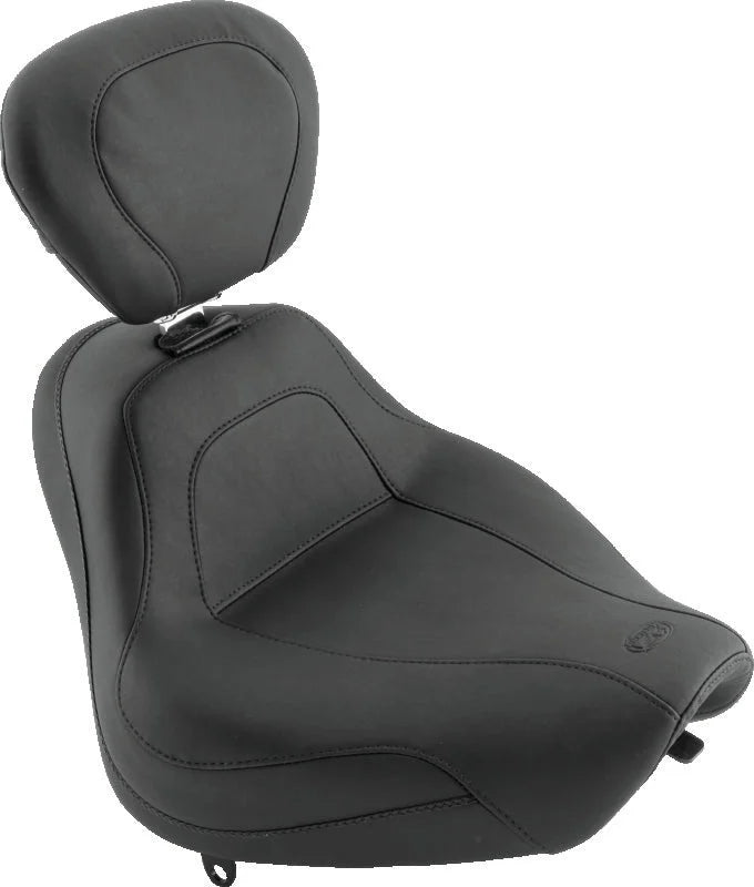 Mustang 18-21 Harley Fat Bob Wide Tripper Solo Seat Diamond Stitch - Brown - Main Product View