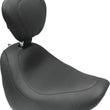 Load image into Gallery viewer, Mustang 18-21 Harley Fat Bob Wide Tripper Solo Seat w/ Driver Backrest - Black - Main Product View