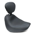 Load image into Gallery viewer, Mustang 18-21 Harley Fat Bob Wide Tripper Solo Seat w/ Driver Backrest - Black - Side View