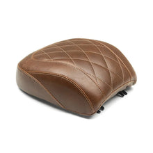 Load image into Gallery viewer, Mustang 18-21 Harley Fat Boy Wide Tripper Passenger Seat Diamond Stitch - Brown - Side View